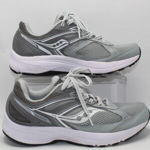 Saucony Cohesion 14 Womens Grey White Running Shoes Sneakers S10631-1 Size 7.5 W